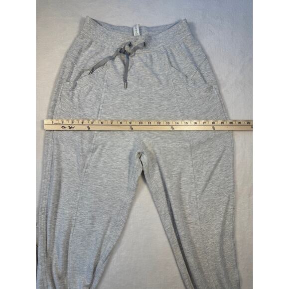 Lululemon 2 pc Set Warm Down Crew Top & Still Chill Jogger Pant Light Grey Small - Picture 9 of 11